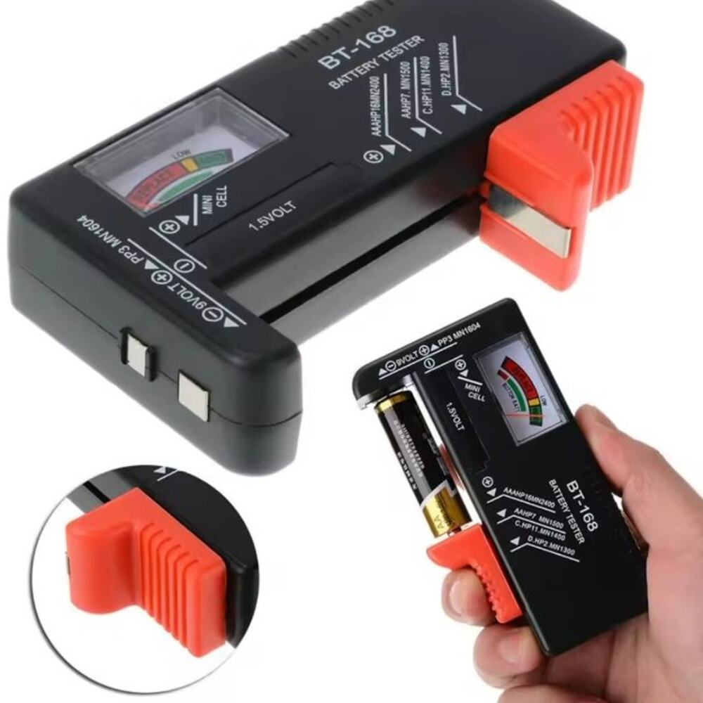 Battery Life Tester Universal Cell Voltage Color Meter Checker AA AAA 9V & Watch